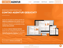 Tablet Screenshot of contao-agentur.com